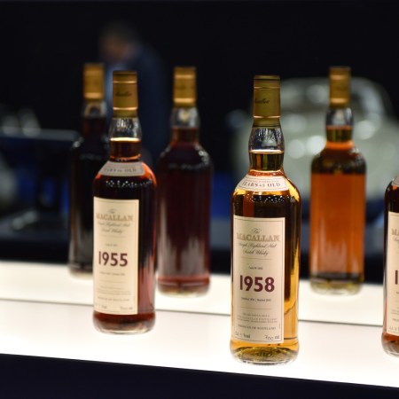 Whisky bottles at auction