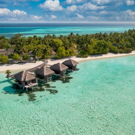 Aerial view of the Maldives