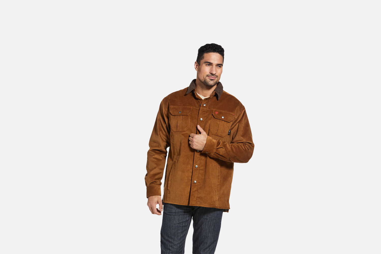 Ariat DuraStretch Sherpa-lined Corduroy Shirt Jacket  