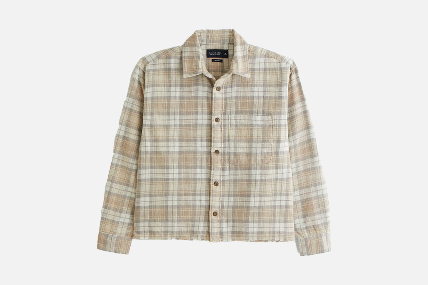 Abercrombie & Fitch Cropped Flannel Shirt