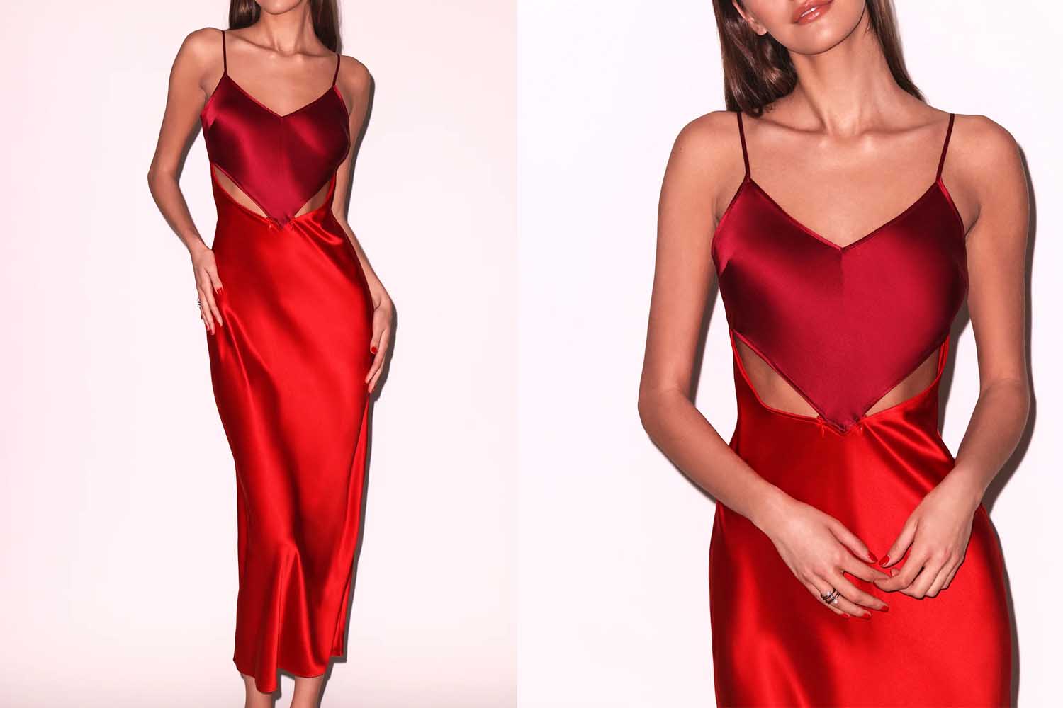 Fleur du Mal Scarlet Slip Dress