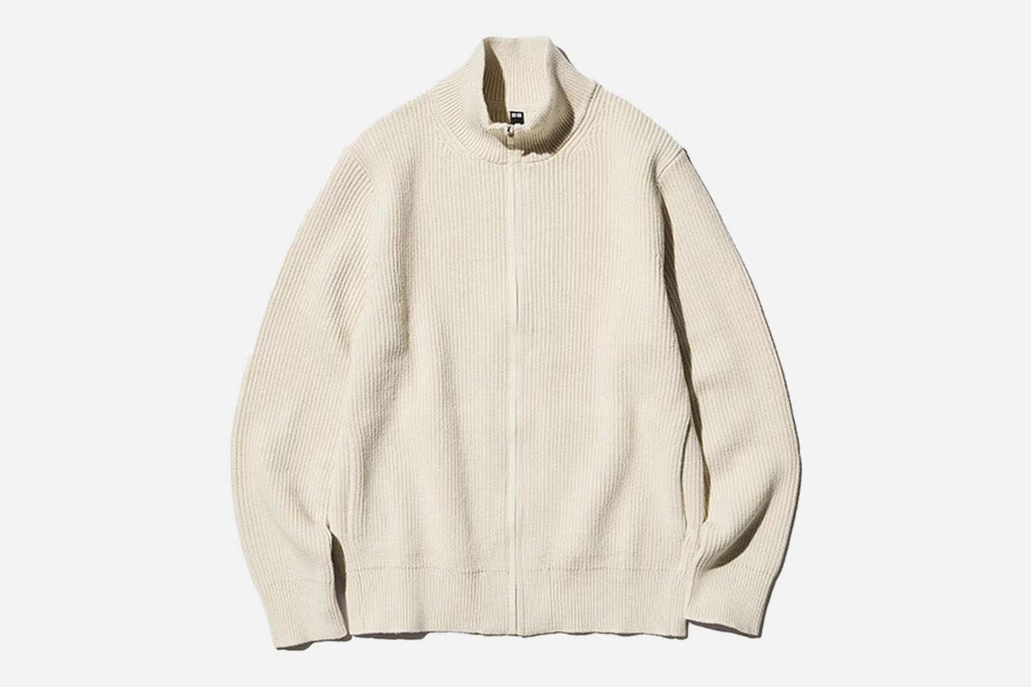 Uniqlo Middle Gauge Full-Zip Sweater