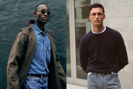 Two men wearing clothes designed by AYR. We spoke with the brand's VP of menswear, Brice Pattison.