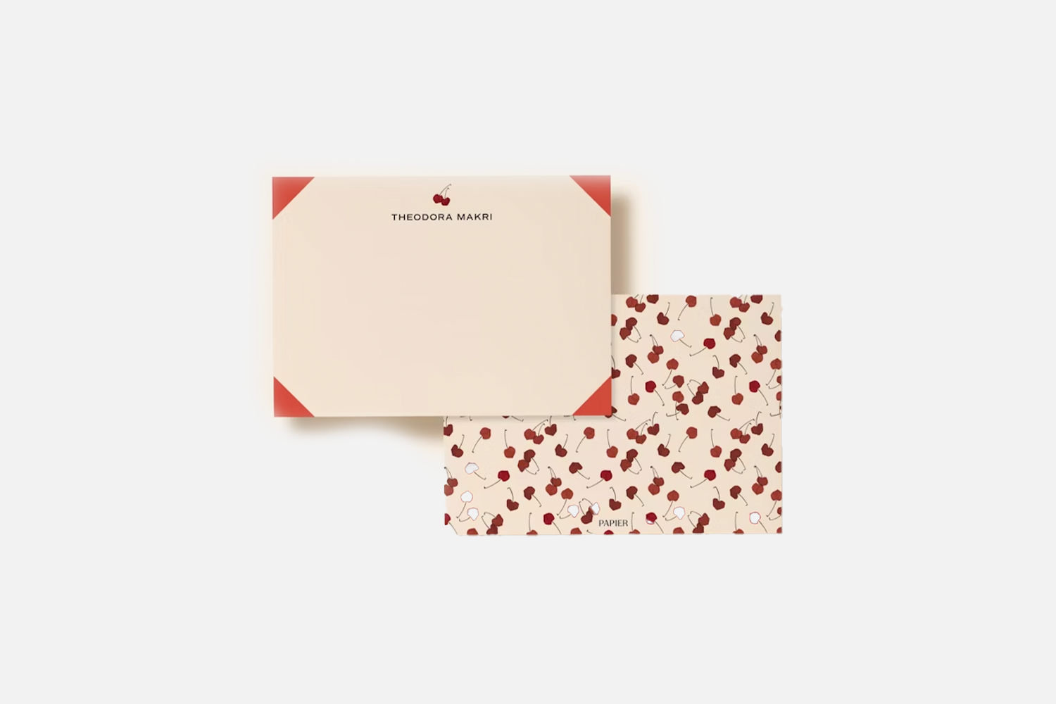 Cherry Hearts Notecard Set