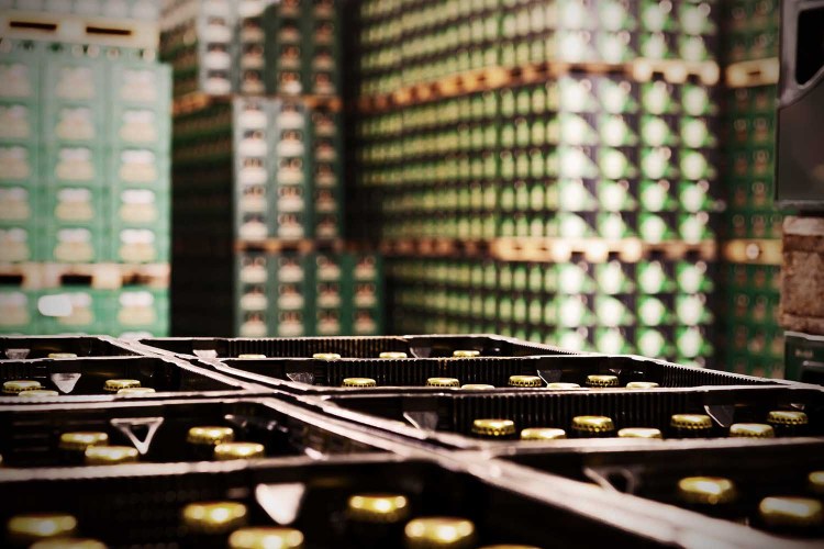 Crates of beer. Threatened tariffs could make it difficult for both domestic and foreigner alcohol producers.