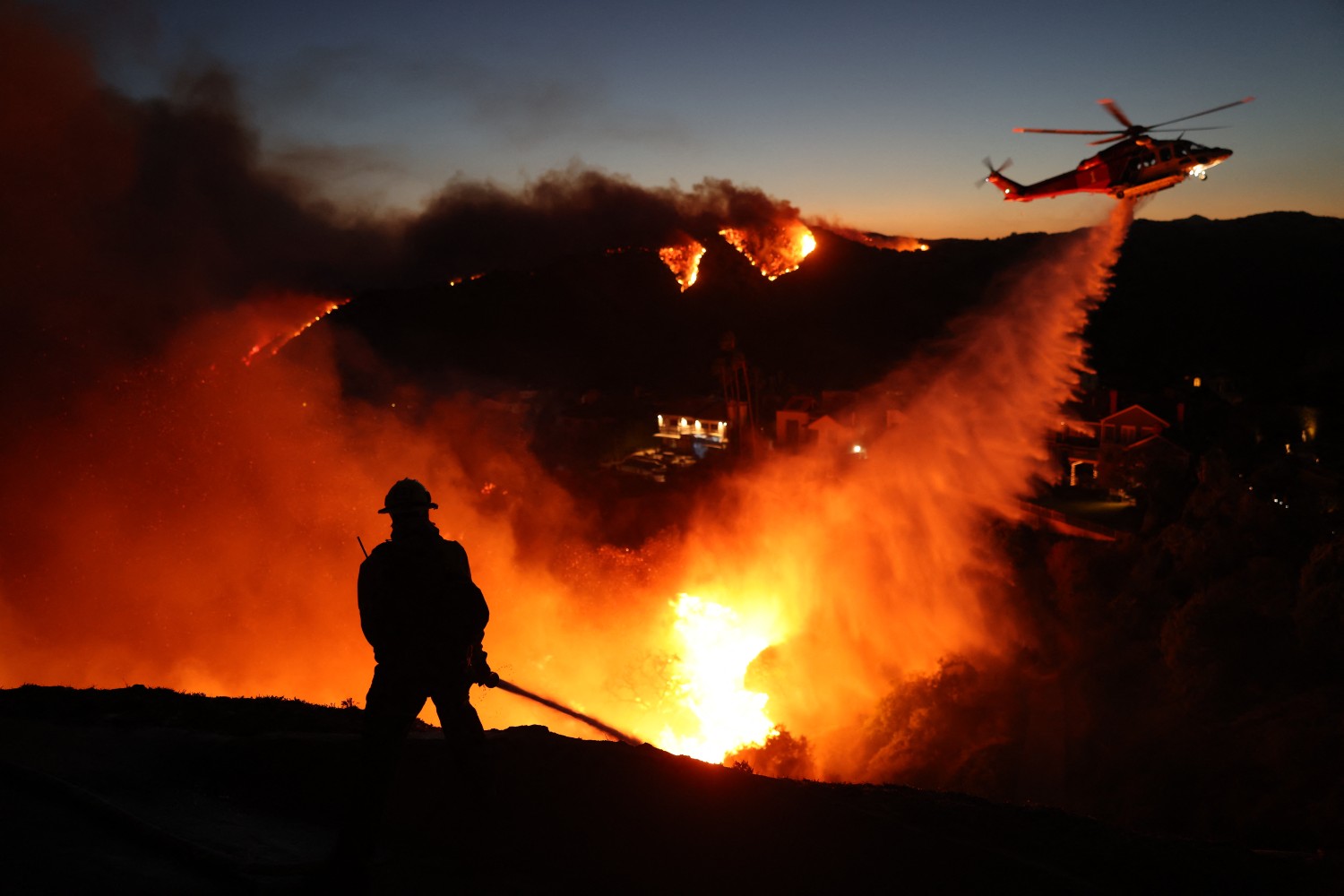 Fighting the Palisades fire