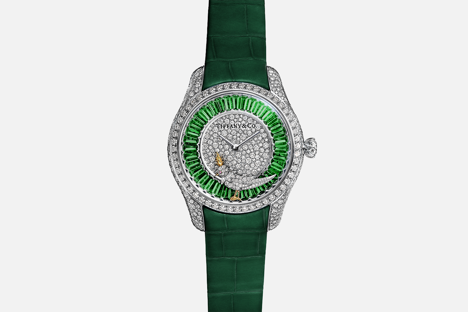 <br><strong>Tiffany & Co. Bird on a Rock Tsavorite Watch </strong>