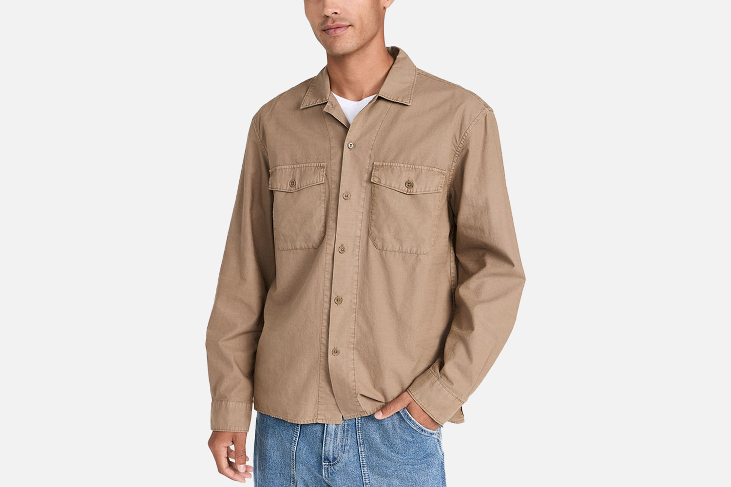 Alex Mill Crosshatch Cotton Field Pocket Shirt