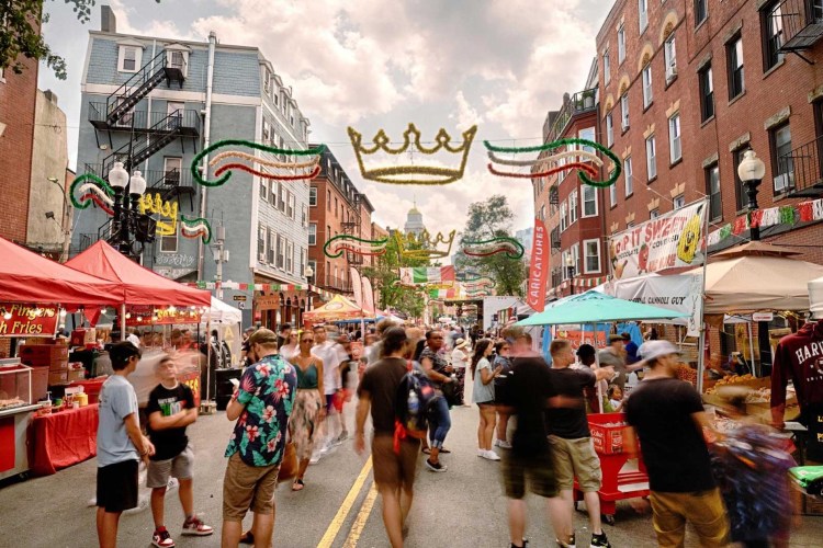 Festa St Agrippina in the North End of Boston