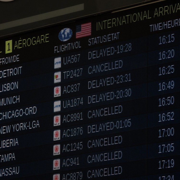 A list of canceled flights